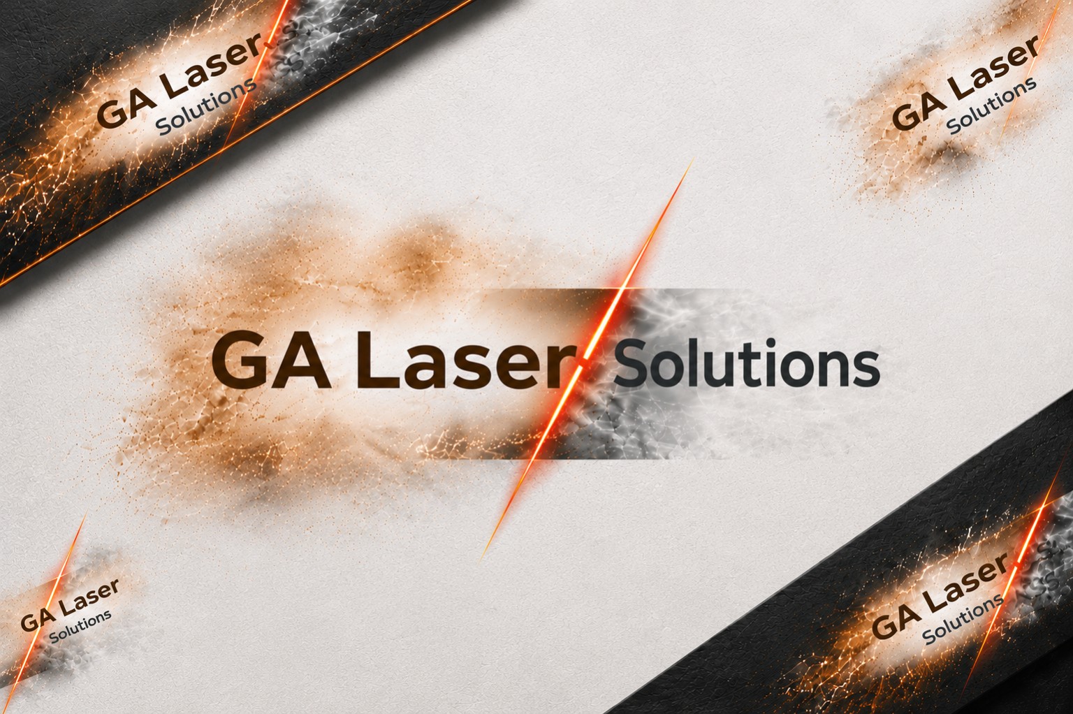 Identité visuelle GA Laser Solutions